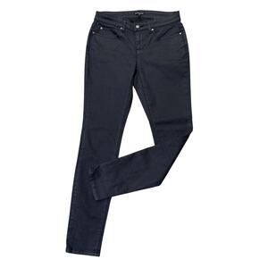 Eileen Fisher Organic Cotton Skinny Ankle‎ Black Jeans Denim size 4